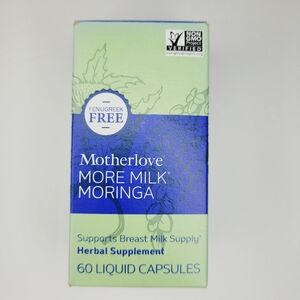 2 MOTHERLOVE MORE MILK MORINGA Lactation EX 07/2026 With & Without Fenugreek